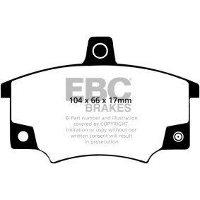 Köp Bromsbelägg av EBC Brakes DP2420/2 till det låga priset 1611565,30 kr