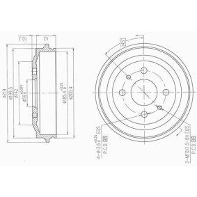 Achetez des Tambour de frein AP XENERGY X654013 à prix pour 65,56 €