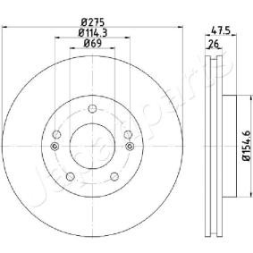 Bremsscheibe für HYUNDAI von JAPANPARTS