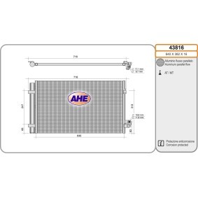 Klimakondensator 43816 von AHE günstig für 206,98 € online kaufen