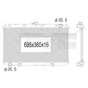 Kühler, Motorkühlung 724-1009 von TYC günstig für 106,31 € online kaufen