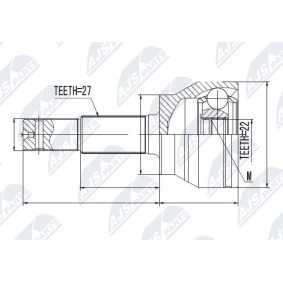 Achetez des Jeu de joints, arbre de transmission NTY NPZ-NS-083 à prix pour 55,40 €