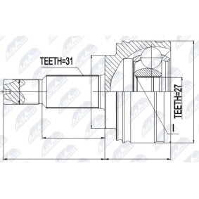 Acquista Kit giunti semiasse da NTY NPZ-RE-041 a buon mercato per soli 53,00 €