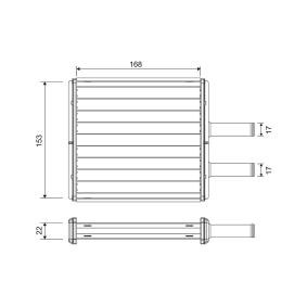 Wärmetauscher, Innenraumheizung 811572 von VALEO günstig für 51,82 € online kaufen