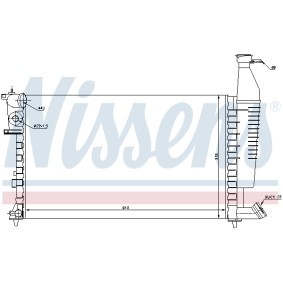 Kühler, Motorkühlung für CITROËN von NISSENS