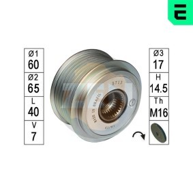 Köp Frihjulskoppling, generator av ERA ZN5713 till det låga priset 1720,78 kr