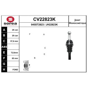 Gelenksatz, Antriebswelle CV22823K von EAI günstig für 99,13 € online kaufen