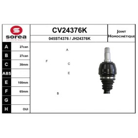 Gelenksatz, Antriebswelle CV24376K von EAI günstig für 88,82 € online kaufen