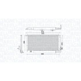 Achetez des Condenseur, climatisation MAGNETI MARELLI 350203922000 à prix pour 124,52 €