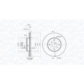 Bremsscheibe 360406047001 von MAGNETI MARELLI günstig für 61,07 € online kaufen