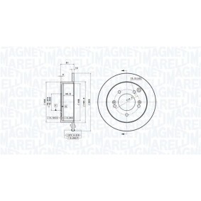 Bremsscheibe 360406065401 von MAGNETI MARELLI günstig für 71,40 € online kaufen