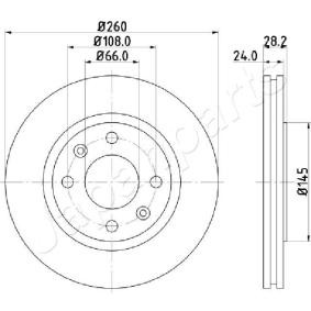 Bremsscheibe DI-0632 von JAPANPARTS günstig für 65,00 € online kaufen