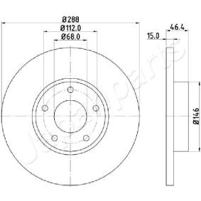 Bremsscheibe DI-0923 von JAPANPARTS günstig für 119,46 € online kaufen