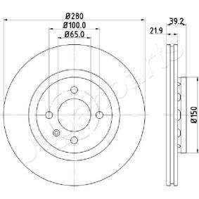 Bremsscheibe DI-0940 von JAPANPARTS günstig für 64,05 € online kaufen