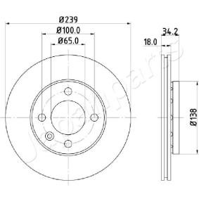 Bremsscheibe DI-0952 von JAPANPARTS günstig für 53,80 € online kaufen