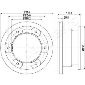 Bremsscheibe für IVECO von JAPANPARTS