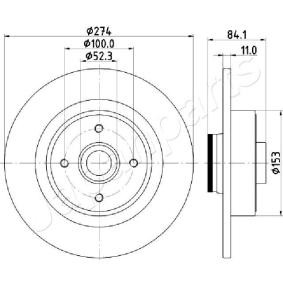 Bremsscheibe für RENAULT von JAPANPARTS
