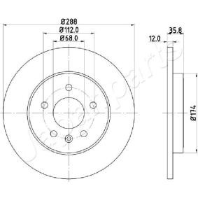 Bremsscheibe für SEAT von JAPANPARTS