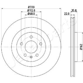 Bremsscheibe DP-0911 von JAPANPARTS günstig für 63,75 € online kaufen