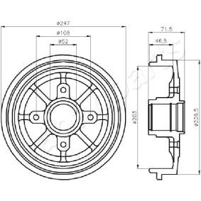 Bremstrommel TA-0610 von JAPANPARTS günstig für 59,58 € online kaufen