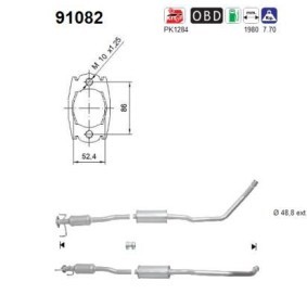 Katalysator 91082 von AS günstig für 400,60 € online kaufen
