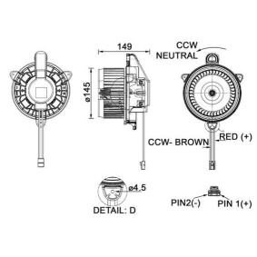 Achetez des Pulseur d'air habitacle MAHLE ORIGINAL AB 277 000P à prix pour 213,82 €