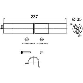 Acquista Essiccatore climatizzatore da MAHLE ORIGINAL AD 250 000S a buon mercato per soli 25,66 €