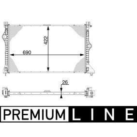 Compre Intercooler de MAHLE ORIGINAL online para SPRINTER CLASSIC 4,6-t Autocarro (909) a preços moderados