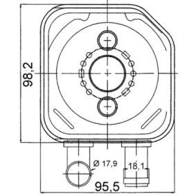 Achetez des Radiateur d'huile MAHLE ORIGINAL CLC 165 000S à prix pour 63,62 €
