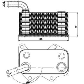 Achetez des Radiateur d'huile MAHLE ORIGINAL CLC 174 000S à prix pour 65,38 €
