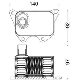 Achetez des Radiateur d'huile MAHLE ORIGINAL CLC 185 000S à prix pour 66,49 €