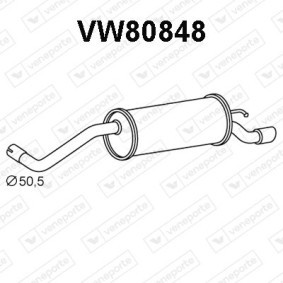 Osta Takaäänenvaimentaja VENEPORTE:llä VW80848 edullisesti hintaan 115,72 €
