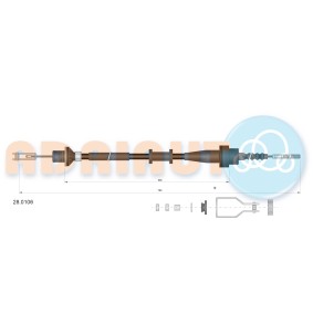 Achetez des Câble d'embrayage ADRIAUTO 28.0106 à prix pour 21,43 €