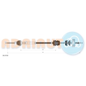 Kupplungsseil 35.0150 von ADRIAUTO günstig für 25,48 € online kaufen