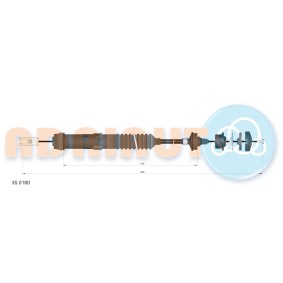 Kupplungsseil 35.0180 von ADRIAUTO günstig für 49,63 € online kaufen
