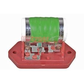 Compre Pré-resistência, motor eléctrico - ventilador do radiador da METZGER 0917358 a um preço baixo por 20,50 €