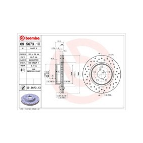 Bremsscheibe für SUBARU von MAGNETI MARELLI