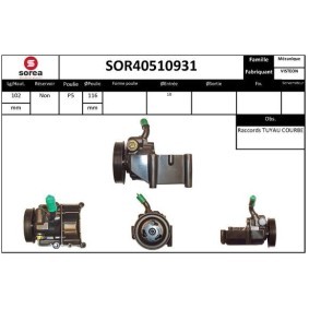 Compre Bomba de direção da SNRA SOR40510931 a um preço baixo por 251,58 €
