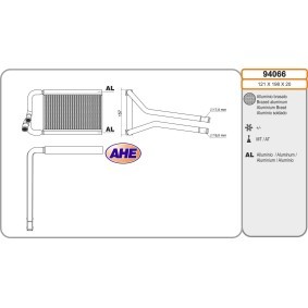 Wärmetauscher, Innenraumheizung 94066 von AHE günstig für 80,74 € online kaufen