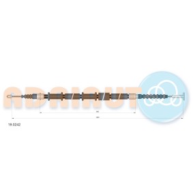 Handbremsseil 19.0242 von ADRIAUTO günstig für 21,07 € online kaufen