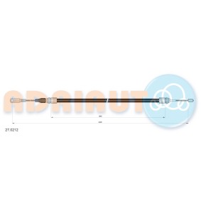 Handbremsseil 27.0212 von ADRIAUTO günstig für 17,78 € online kaufen