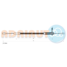 Handbremsseil 27.0244 von ADRIAUTO günstig für 20,32 € online kaufen