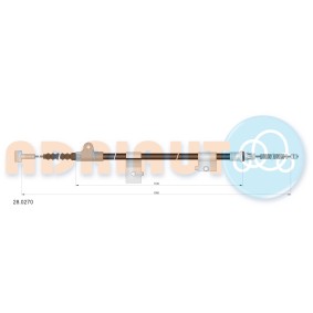 Handbremsseil 28.0270 von ADRIAUTO günstig für 21,77 € online kaufen