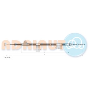 Handbremsseil 28.0278.1 von ADRIAUTO günstig für 41,87 € online kaufen