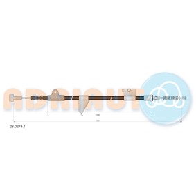 Handbremsseil 28.0279.1 von ADRIAUTO günstig für 27,44 € online kaufen
