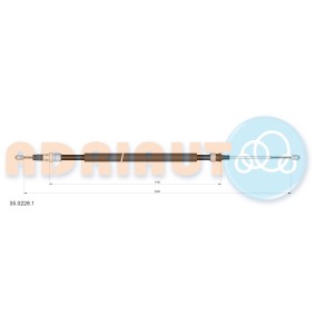Handbremsseil 35.0228.1 von ADRIAUTO günstig für 19,87 € online kaufen