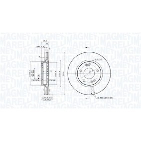Bremsscheibe 360406019601 von MAGNETI MARELLI günstig für 102,59 € online kaufen