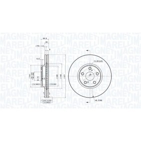 Bremsscheibe 360406058701 von MAGNETI MARELLI günstig für 80,92 € online kaufen