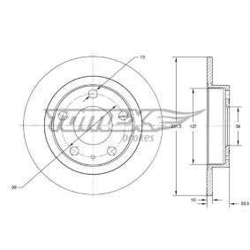 Comprar Disco de freno de TOMEX brakes TX 71-58 a bajo precio de 47,97 €