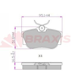 Comprar Juego de pastillas de freno de BRAXIS AA0608 a bajo precio de 15,82 €